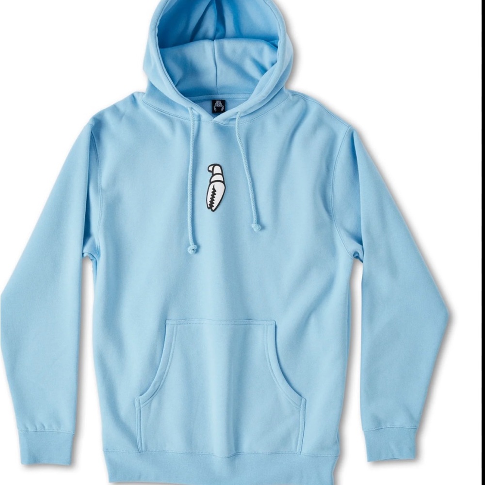 Crab grab powder blue hoodie